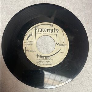 Jerri Adams Fraternity Records 45 rpm vintage Vinyl record